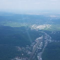 Flugwegposition um 12:03:42: Aufgenommen in der Nähe von Gemeinde Purkersdorf, Purkersdorf, Österreich in 1136 Meter